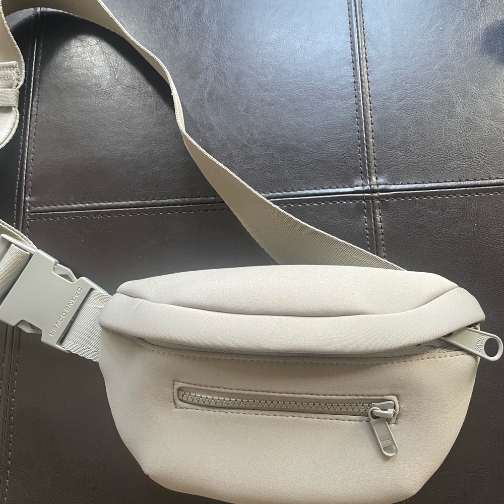 Dagne Dover Cream Belt Bag